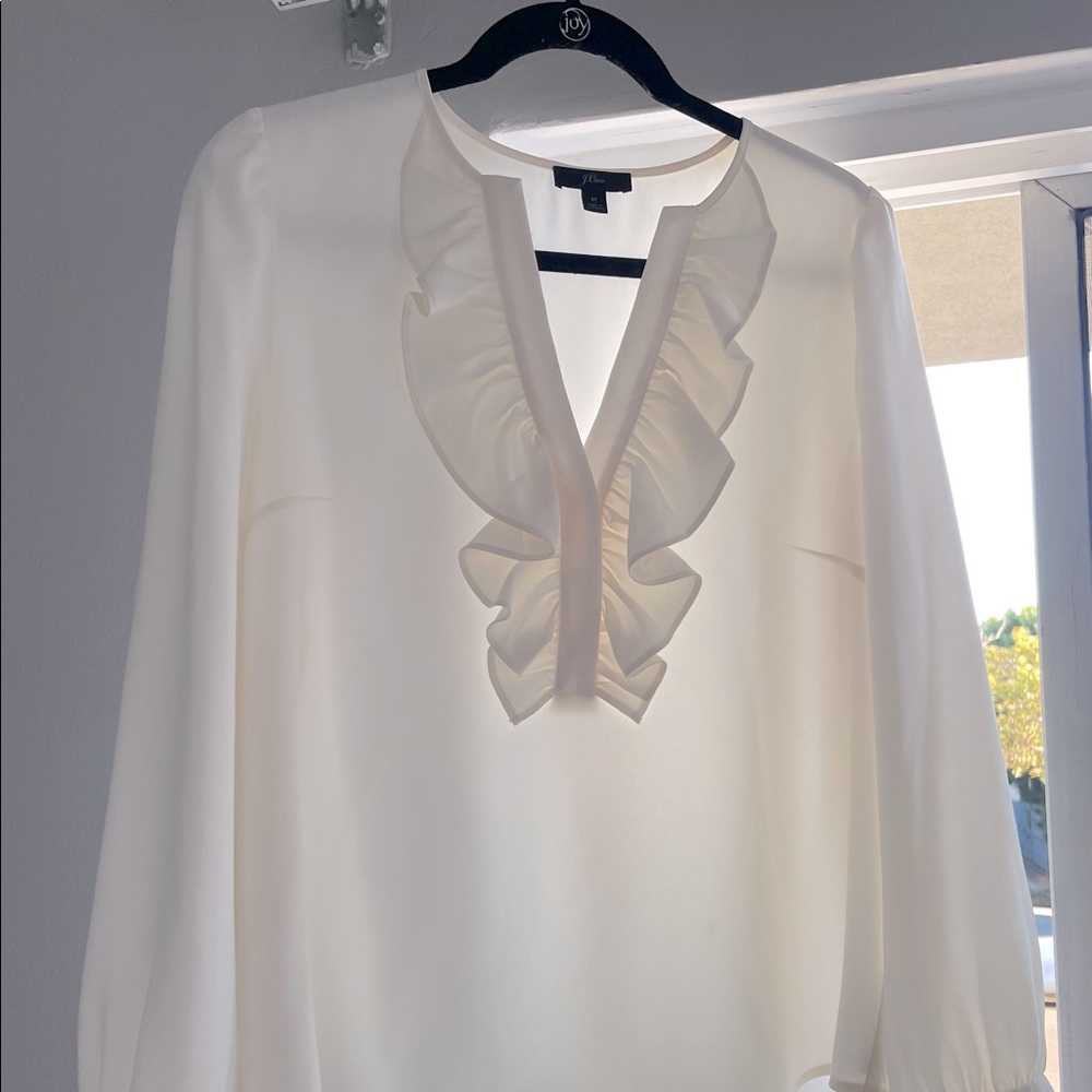 J.crew white blouse